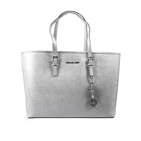 michael kors kleine silberne tasche|Michael Kors designer silver handbags.